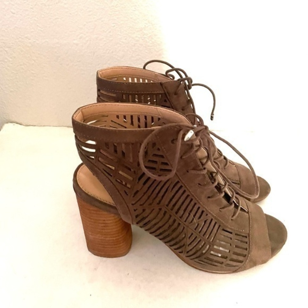 SAM EDELMAN Rocco cut out lace up heel sandal-9.5